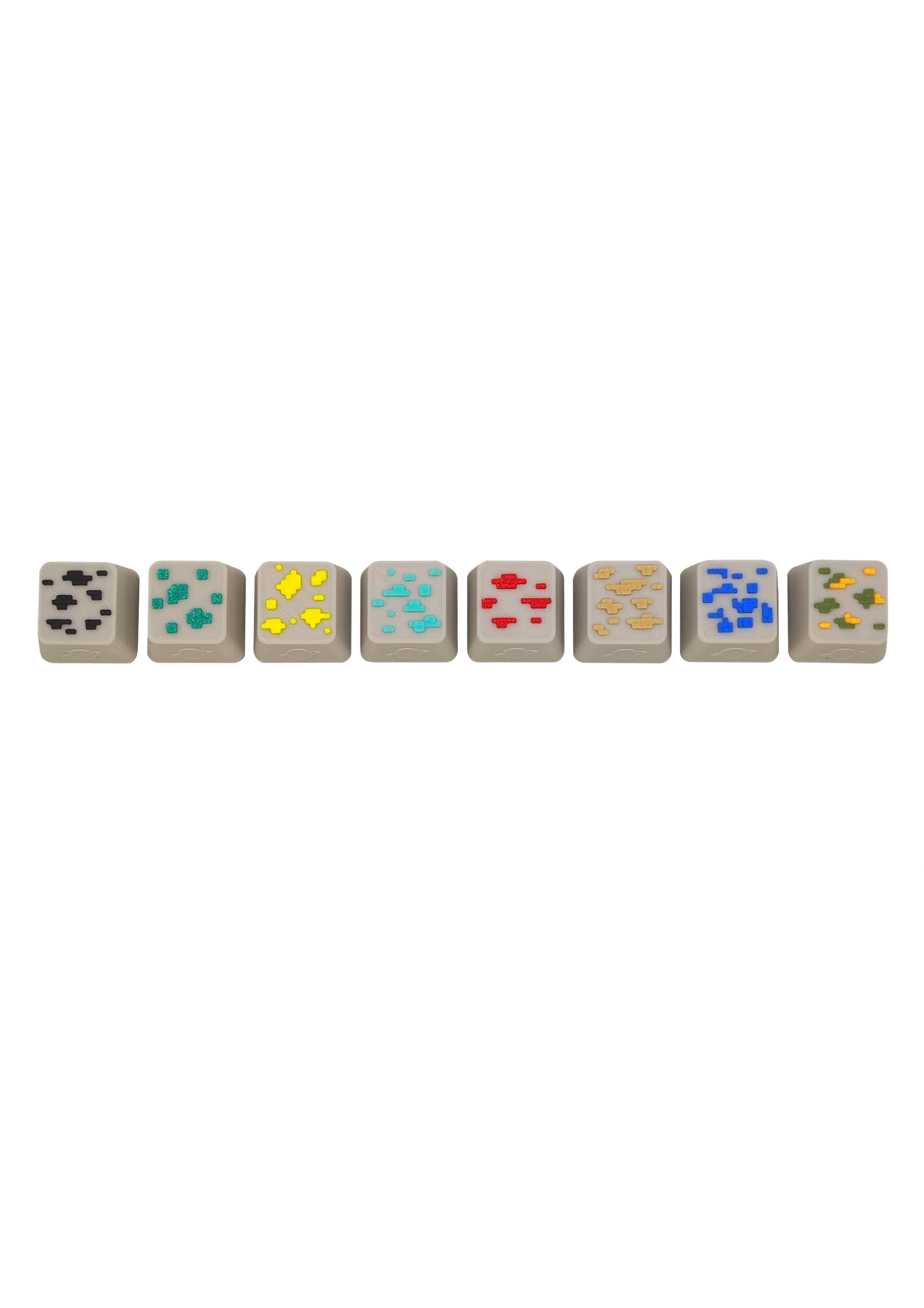 Pack 8 Teclas Minerales Minecraft image 0